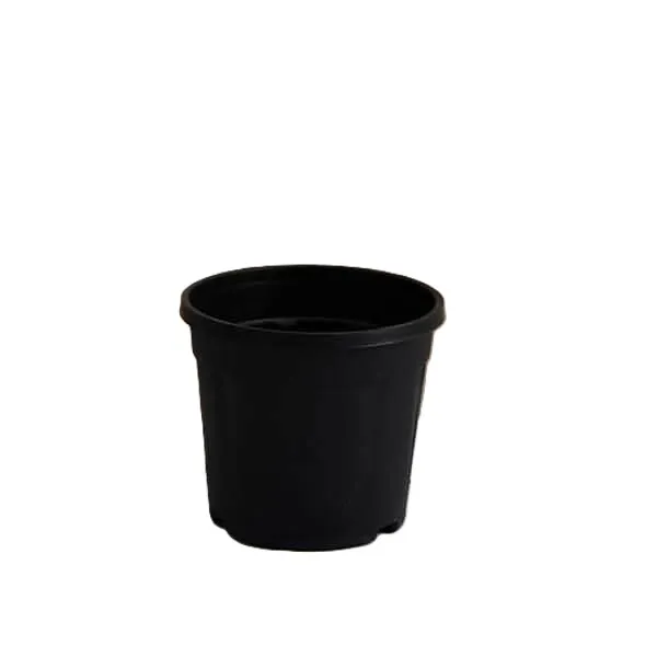 7 inch Grower Round Plastic Pot Black