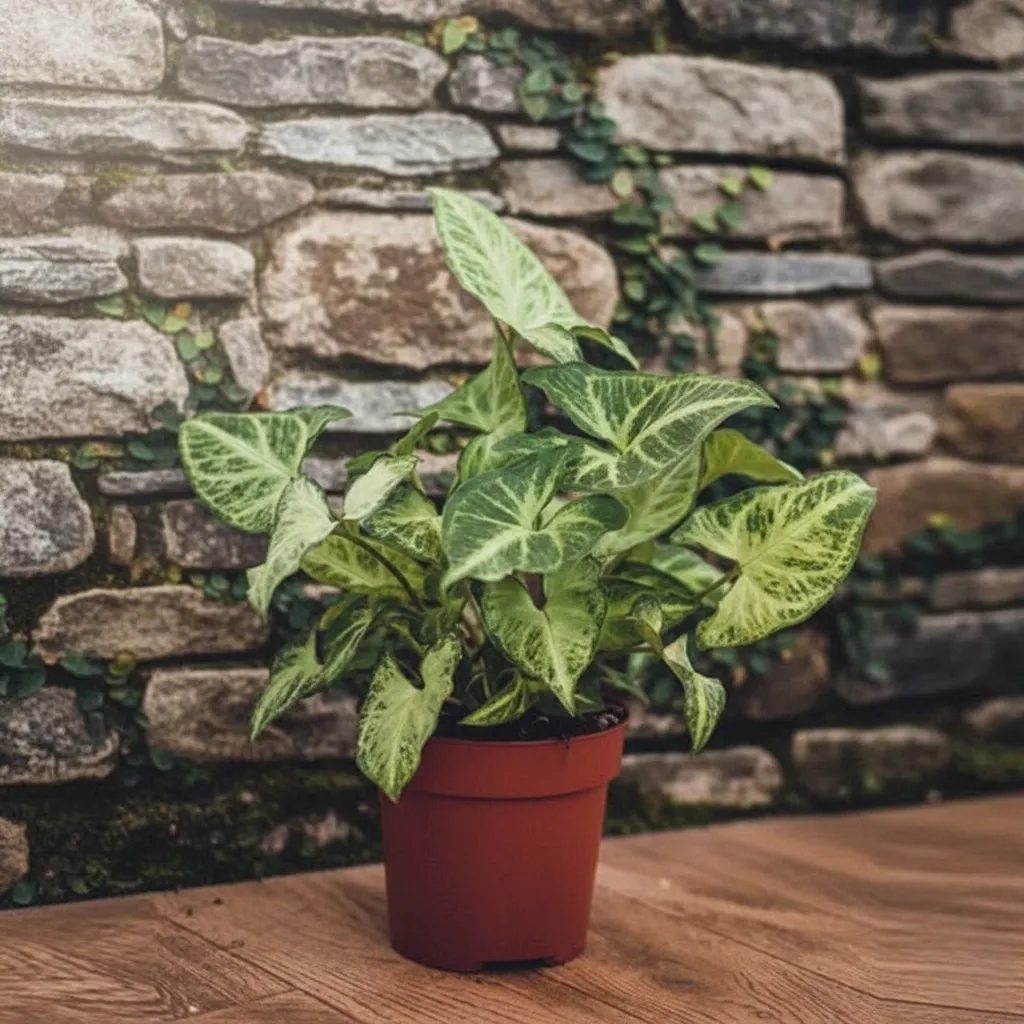 Syngonium Podophyllum White Butterfly Plant in 4 inch Pot