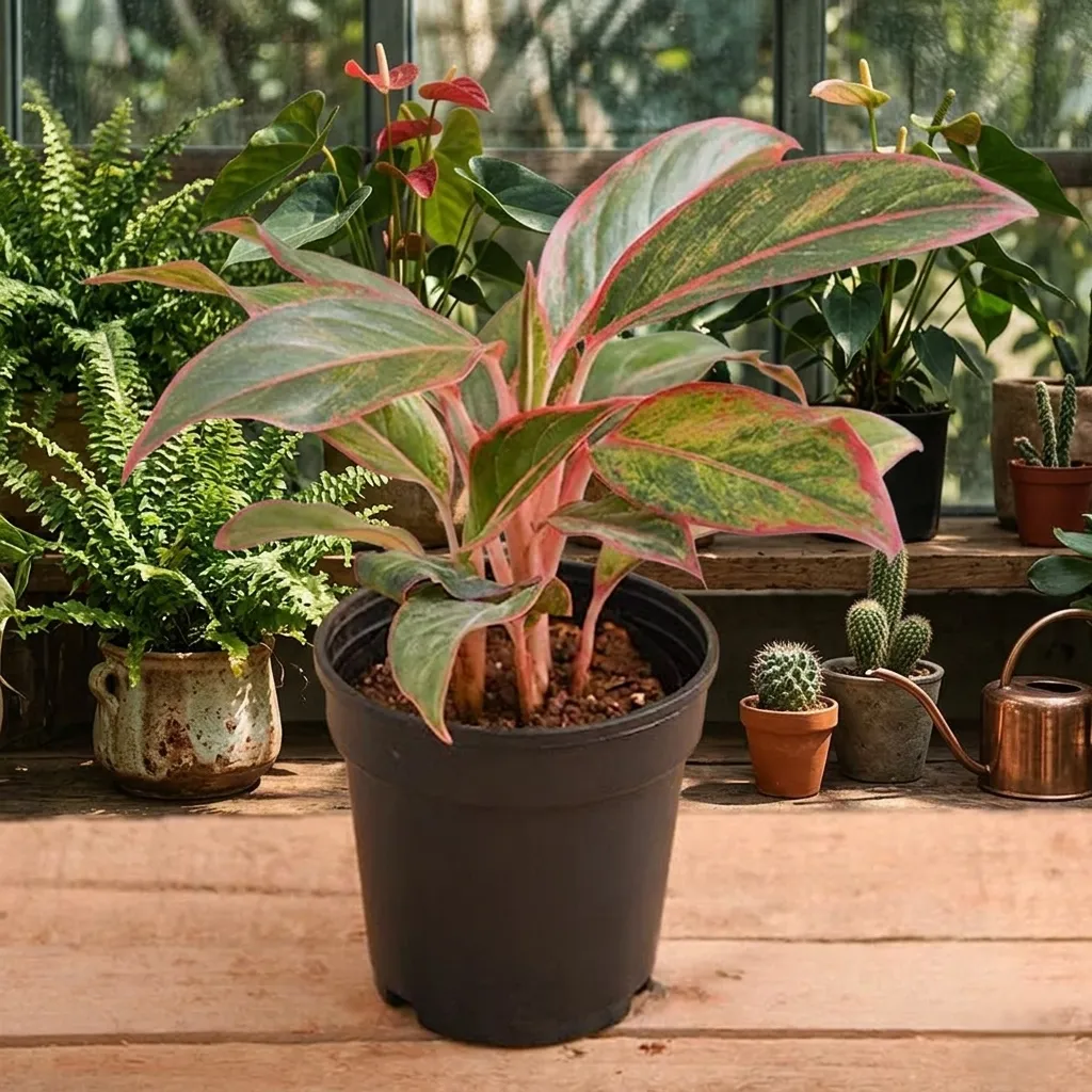 Aglaonema siam aurora, Aglaonema lipstick Plant in 5 inch (13 cm) Pot