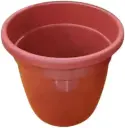 10-Inch Brown Flower Pot